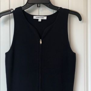 Elizabeth and James dark blue dress